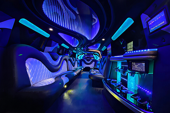 party bus interior