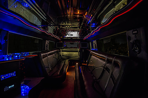 inside the limo